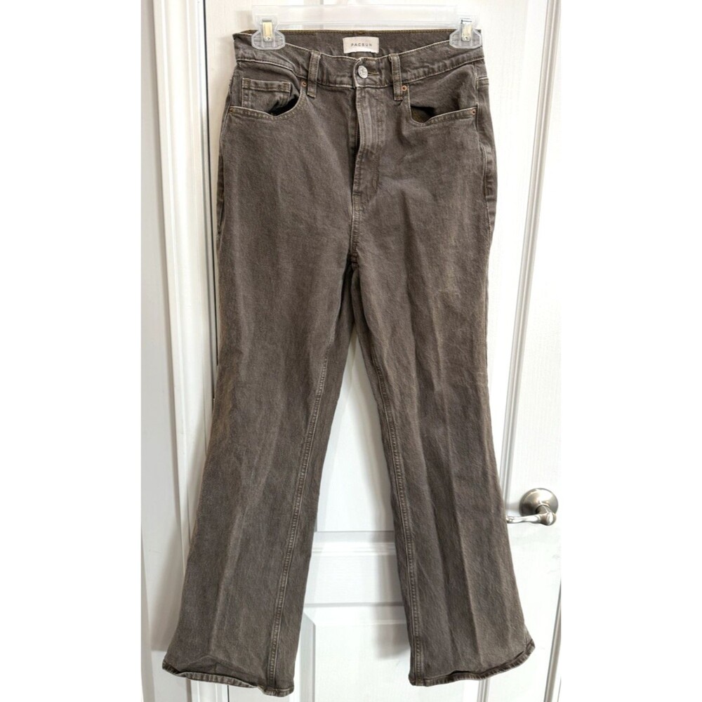 PacSun High Stretch High Rise Bootcut Sz 26 Jeans Button Zip 5-Pocket Cotton